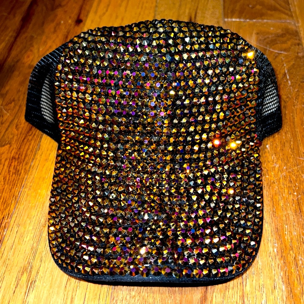Rhinestone Unbranded Sparkly Cap